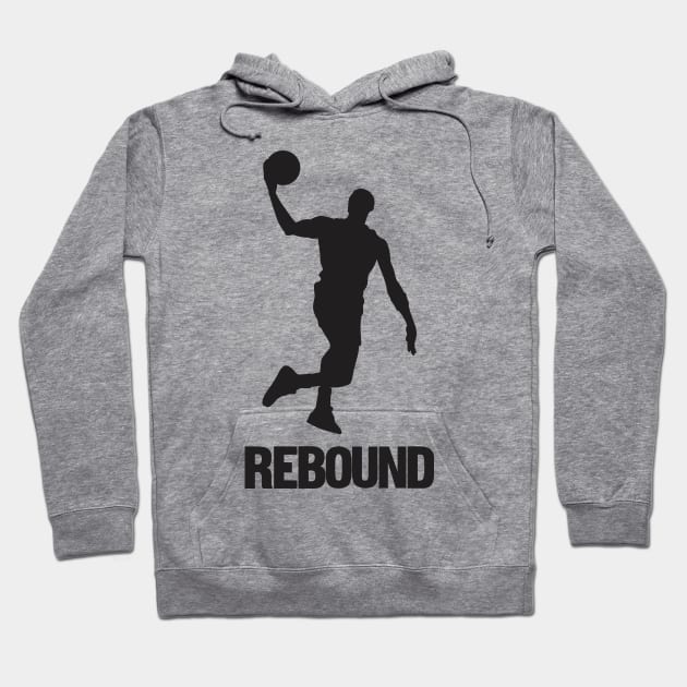 Rebound - Basketball Shirt Hoodie by C&F Design